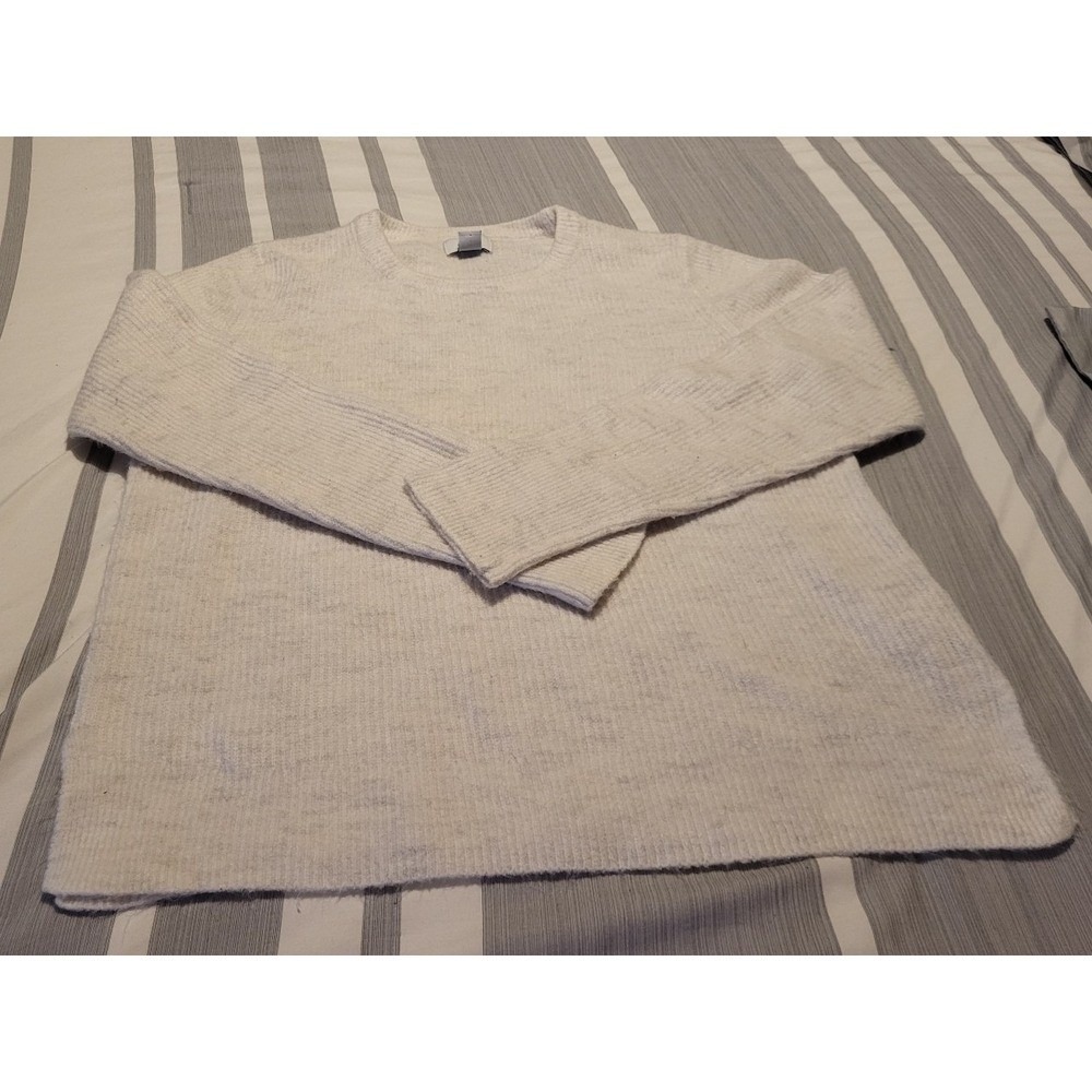 Old Navy Light Beige Knit Sweater – Size Large, Soft Cozy